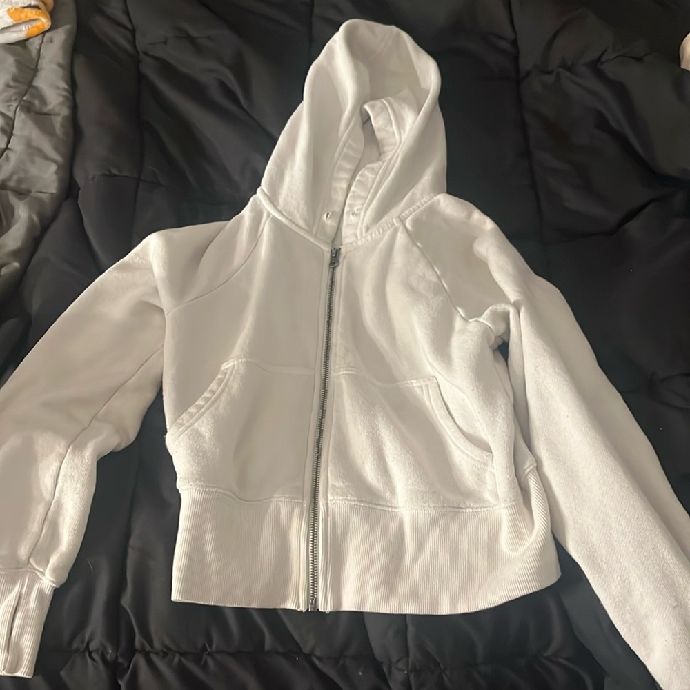 Aerie White Zip up